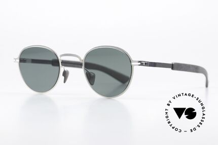 Mykita Mylon Quince Panto Sunglasses Unisex, code 245 = Silver Storm Grey Neophan Solid, Made for Men and Women