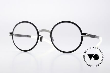 Mykita Bibi Round Frame Black Silver Details