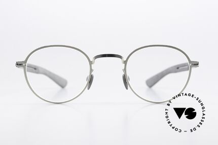 Mykita Mylon Quince Panto Designer Eyewear, size 45-26, color code 245: Silver / Storm Grey, Made for Men and Women
