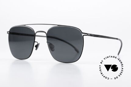 Mykita Valto With Polarized Sun Lenses, color code 002 is "Black", with POLARIZED sun lenses, Made for Men and Women