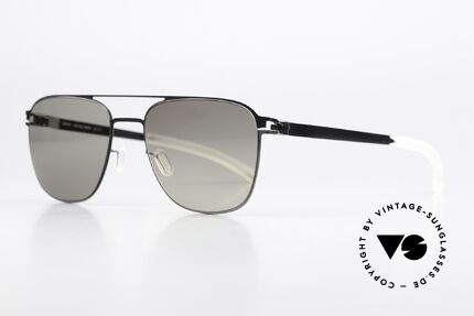 Mykita Rankin Polarized Sunglasses, Color Code 232 = Shiny Graphite MY+ Green Grad Photo, Made for Men and Women