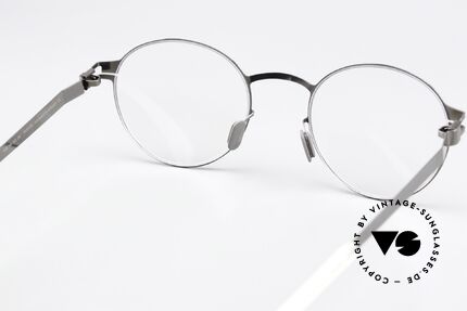 Mykita Peach Panto Specs Shiny Graphite, the frame can be glazed optionally (optical / sun lenses), Made for Men and Women