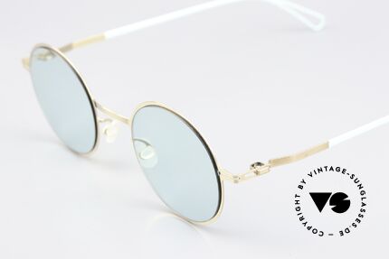 Mykita Brenda Bernhard Willhelm Design, color 812 = Champagne Gold/ POW9 Soft Green Solid, Made for Men and Women