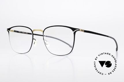 Mykita Aksel Ladies Frame Black Gold, color is "Black/Gold" = a timeless model for women, Made for Women