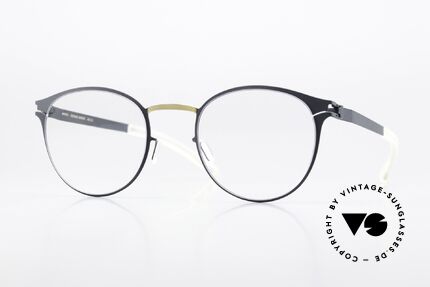 Mykita Giorgio Ladies Panto Gold Indigo Details
