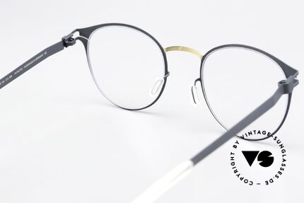 Mykita Giorgio Ladies Panto Gold Indigo, flexible frame can be glazed as desired (optical / sun), Made for Women