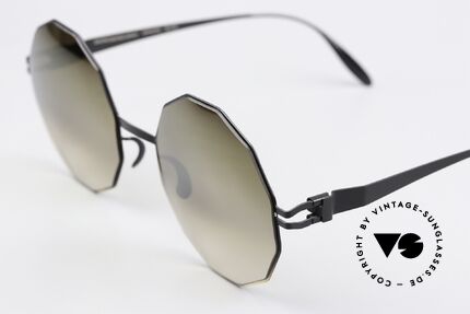 Mykita Veruschka Bernhard Willhelm Design, 'Black Gold Brown Gradient Flash' = slightly mirrored, Made for Women