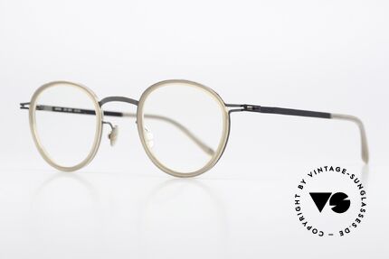 Mykita Arto Panto Eyeglasses Unisex, really interesting color 943 = 'Shiny Graphite/Taupe', Made for Men and Women