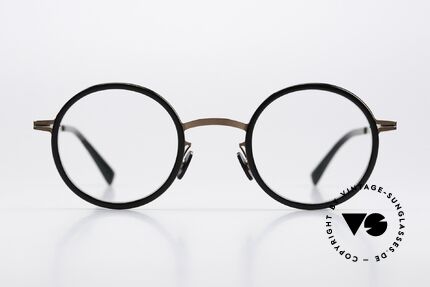 Mykita Eetu Round Panto Copper Black, LITE collection with additional acetate rings / inlays, Made for Men and Women