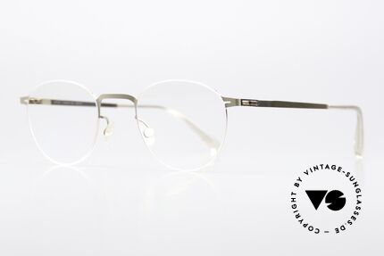 Mykita Rin Thin Panto Frame Unisex, col. 360: Champagne Gold/Taupe Grey (unisex frame), Made for Men and Women