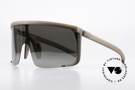 Mykita Mylon Rocket Sport And Fashion Accessory, color 327 - Taupe Grey Silver Flash (silver mirrored), Made for Men and Women