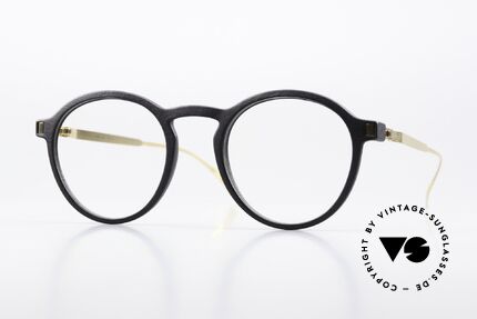 Mykita Mylon Acai Round Panto Black Gold Details