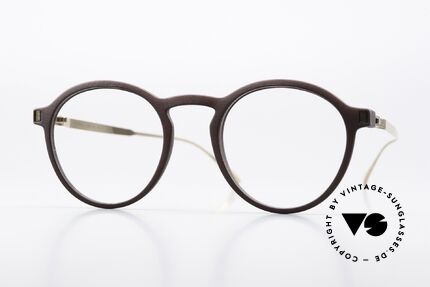 Mykita Mylon Acai Round Panto Brown Gold Details