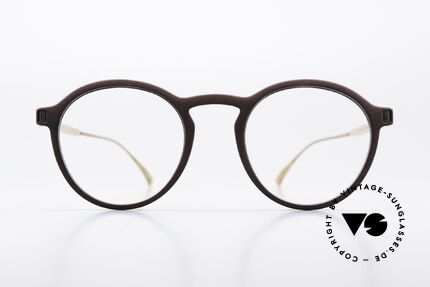 Mykita Mylon Acai Round Panto Brown Gold, col. code 307: Ebony Brown / Champagne Gold, Made for Men and Women