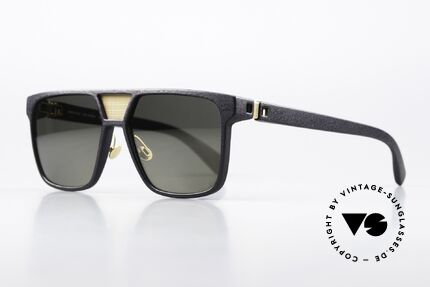 Mykita Mylon Prodigy Berlin Designer Sunglasses, col. code = Pitch Black / Gold Gunmetal Flash, Made for Men and Women