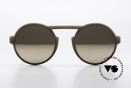 Mykita Mylon Thunder Gold Mirrored Sunglasses, size 51-23, color code 327; unisex sunglasses, Made for Men and Women