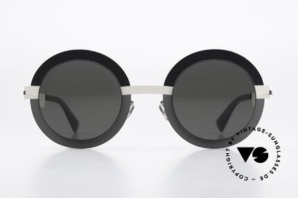 Mykita Studio 4.3 XL Designer Shades Women, round shades, c.939: Mono Grey Modules Darkgrey, Made for Women
