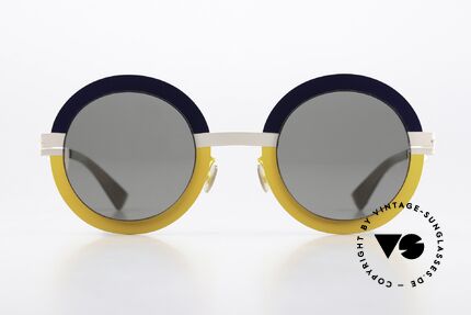 Mykita Studio 4.3 Experimental Design 2014, round shades, color 960: Sunny Sky Modules Grey, Made for Women