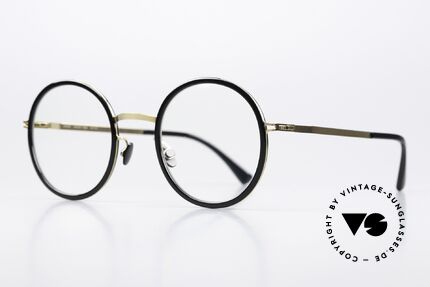 Mykita Meja Round Glasses Black Gold, really timeless color code 945 = 'Glossy Gold / Black', Made for Men and Women