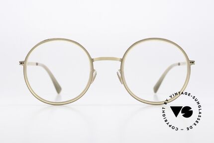 Mykita Meja Round Designer Eyeglasses, LITE collection with additional acetate rings / inlays, Made for Women