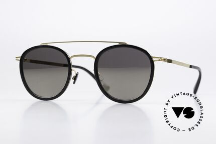 Mykita Olli Panto Sunglasses Black Gold Details