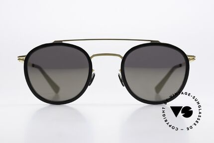 Mykita Olli Panto Sunglasses Black Gold, LITE collection sunglasses with acetate rings / inlays, Made for Men and Women