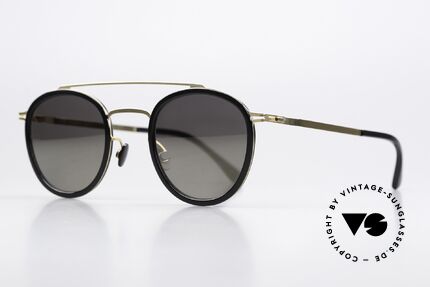 Mykita Olli Panto Sunglasses Black Gold, timeless elegant color code 945 = 'Glossy Gold/Black', Made for Men and Women
