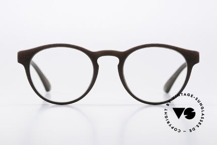 Mykita Mylon Lioba Panto Frame Ebony Brown, round panto design, size 47-19 in color 322, Made for Men and Women