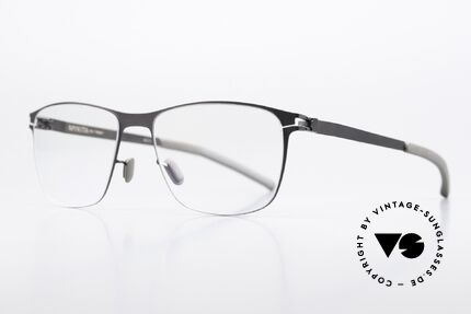 Mykita Arno Square Men's Frame Graphite, color 012 "Graphite" = a gray pair of glasses for men, Made for Men