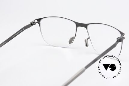 Mykita Arno Square Men's Frame Graphite, the frame can be glazed optionally (optical / sun lenses), Made for Men