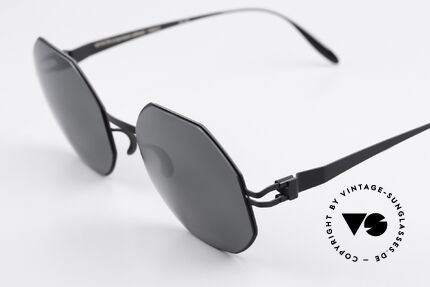 Mykita Ursula Design by Bernhard Willhelm, color 'F25-Matt Black Grey Flash = slightly mirrored, Made for Women