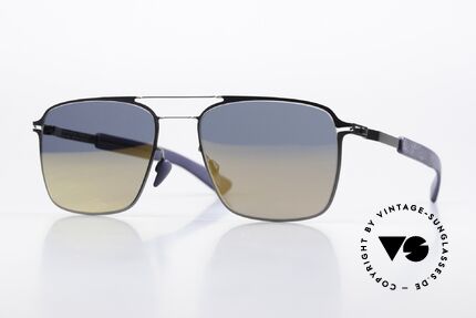 Mykita Mylon Flax Gold Mirrored Navy Blue Details