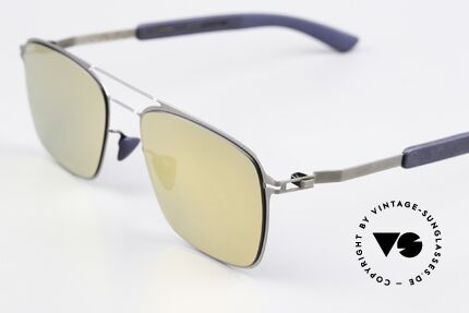 Mykita Mylon Flax Gold Mirrored Navy Blue, 'made in Germany' eyewear for connoisseurs, Made for Men