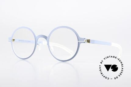 Mykita Thelonius Round Specs In Sky Blue, Mykita color code 234 is called 'Blue Grey' = sky blue, Made for Men and Women