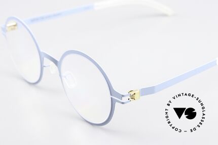 Mykita Thelonius Round Specs In Sky Blue, well-known top quality (handmade in Germany, Berlin), Made for Men and Women