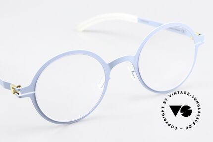 Mykita Thelonius Round Specs In Sky Blue, unworn model comes with an original case by MYKITA, Made for Men and Women