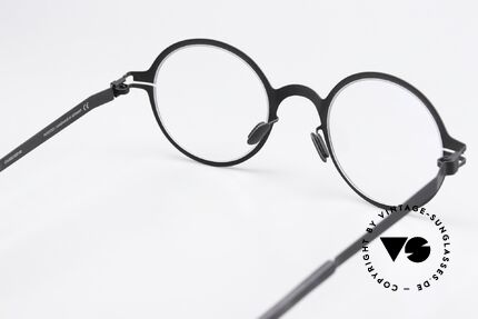Mykita Thelonius Round Specs Classic Black, innovative flexible frame construction: one size fits all, Made for Men and Women