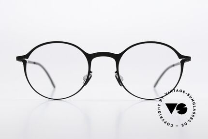 Mykita Pontus Glasses Black Round Unisex, eyeglasses of the Lite Collection (crafted 2015-2016), Made for Men and Women