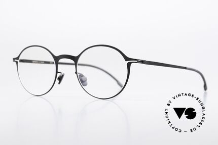 Mykita Pontus Glasses Black Round Unisex, color is "Black" = a timeless model for women & men, Made for Men and Women