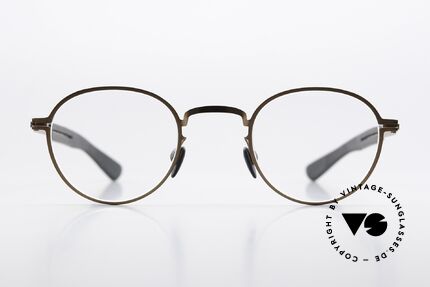 Mykita Mylon Quince Designer Eyewear From 2015, size 45-26, col. 247: Shiny Copper Pitch Black, Made for Men and Women