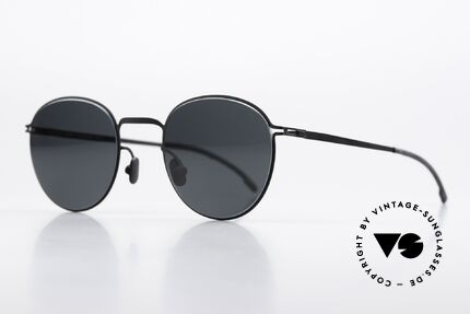Mykita Ejvind Gray Polarized Sun Lenses, color code 002 is "Black", with POLARIZED sun lenses, Made for Men and Women