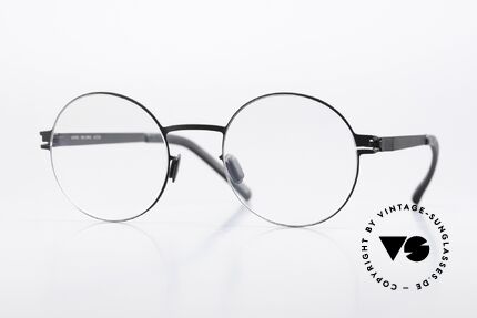 Mykita Apple Glasses Round Black Classic Details