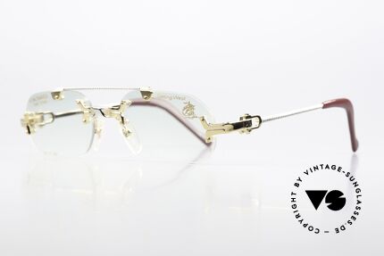Machiavelli 17-301 Philosopher's Specs Rimless, a really eccentric & opulent frame from the 1980's, Made for Men