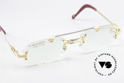 Machiavelli 17-301 Philosopher's Specs Rimless, can be worn as a fashion accessory (even at night), Made for Men