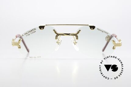Machiavelli 15-303 Eccentric Opulent Glasses, collection named after the Italian PHILOSOPHER, Made for Men