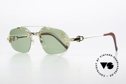 Machiavelli 14-305 Philosopher's Sunglasses, a really eccentric & opulent frame from the 1980's, Made for Men