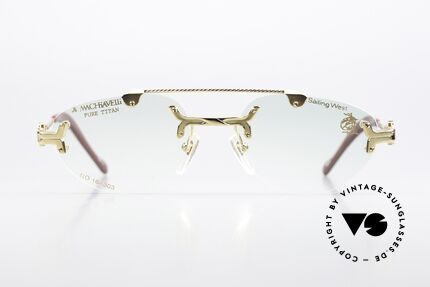 Machiavelli 16-303 Eye-Catching Vintage Glasses, collection named after the Italian PHILOSOPHER, Made for Men and Women