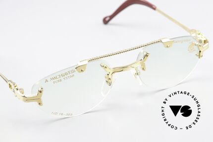 Machiavelli 16-303 Eye-Catching Vintage Glasses, can be worn as a fashion accessory (even at night), Made for Men and Women
