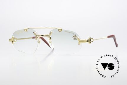 Machiavelli 14-303 Opulent 80s Glasses Rimless Details