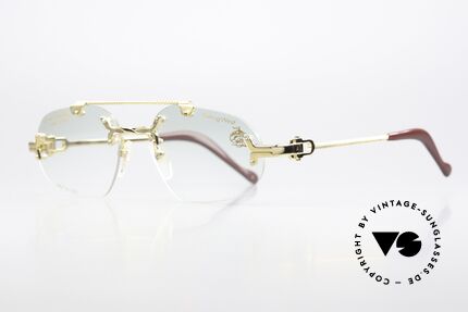 Machiavelli 14-303 Opulent 80s Glasses Rimless, a really eccentric & opulent frame from the 1980's, Made for Men